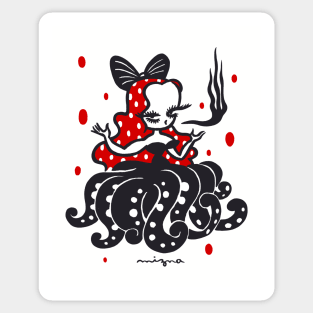 Octopus girl Sticker